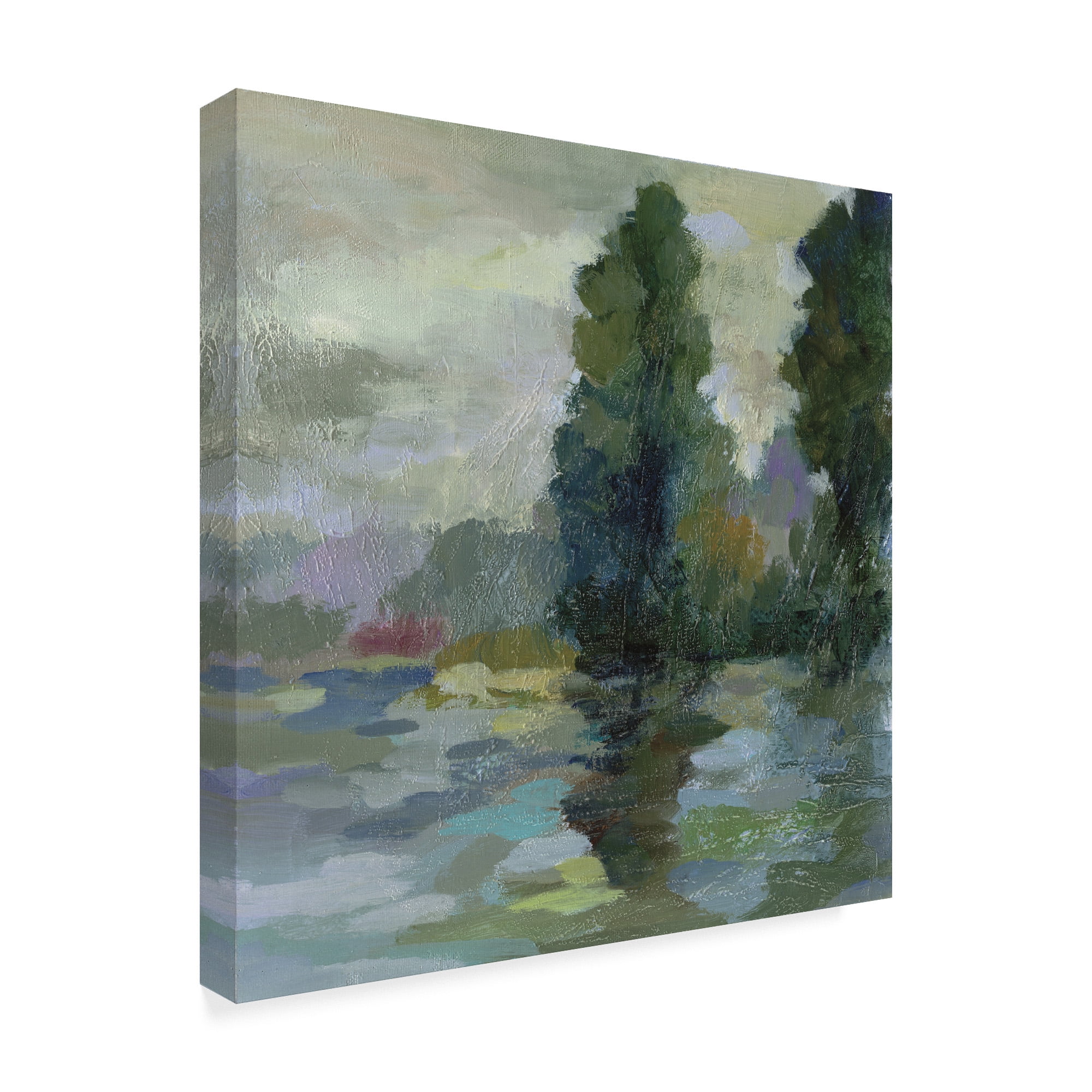 Trademark Fine Art 'Sunrise at the Lake II' Canvas Art by Silvia Vassileva