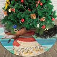 thumbnail image 3 of Falda para árbol de Navidad de Moana, suave y divertida, decoración navideña navideña de granja de 36", 3 of 4