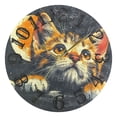 thumbnail image 5 of Cat in Moon Universe 10 inch Wall Clocks Non Ticking Easy to Read Battery Decorative for Home Bathroom Kitchen Bedroom Living Room, 5 of 8