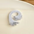 thumbnail image 4 of WASHWEPE 150 Pcs Bande Ronde DIY avec Boucle Métallique Blanche pour Fixation de Masque en Extérieur, 4 of 8