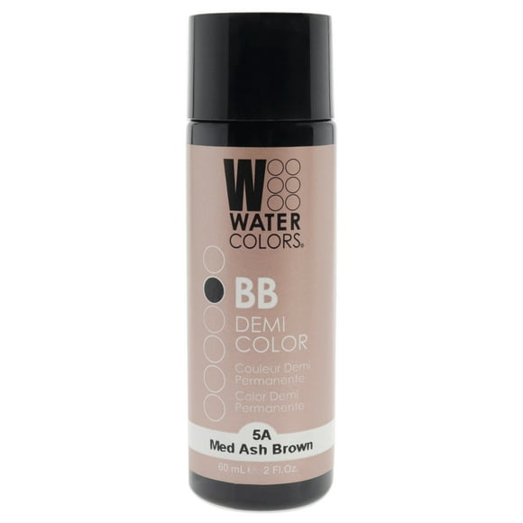 Tinte semipermanente para cabello Watercolors BB - 5A marrón ceniza medio de Tressa para unisex - Tinte para cabello de 2 oz Tressa Color de pelo 2 oz