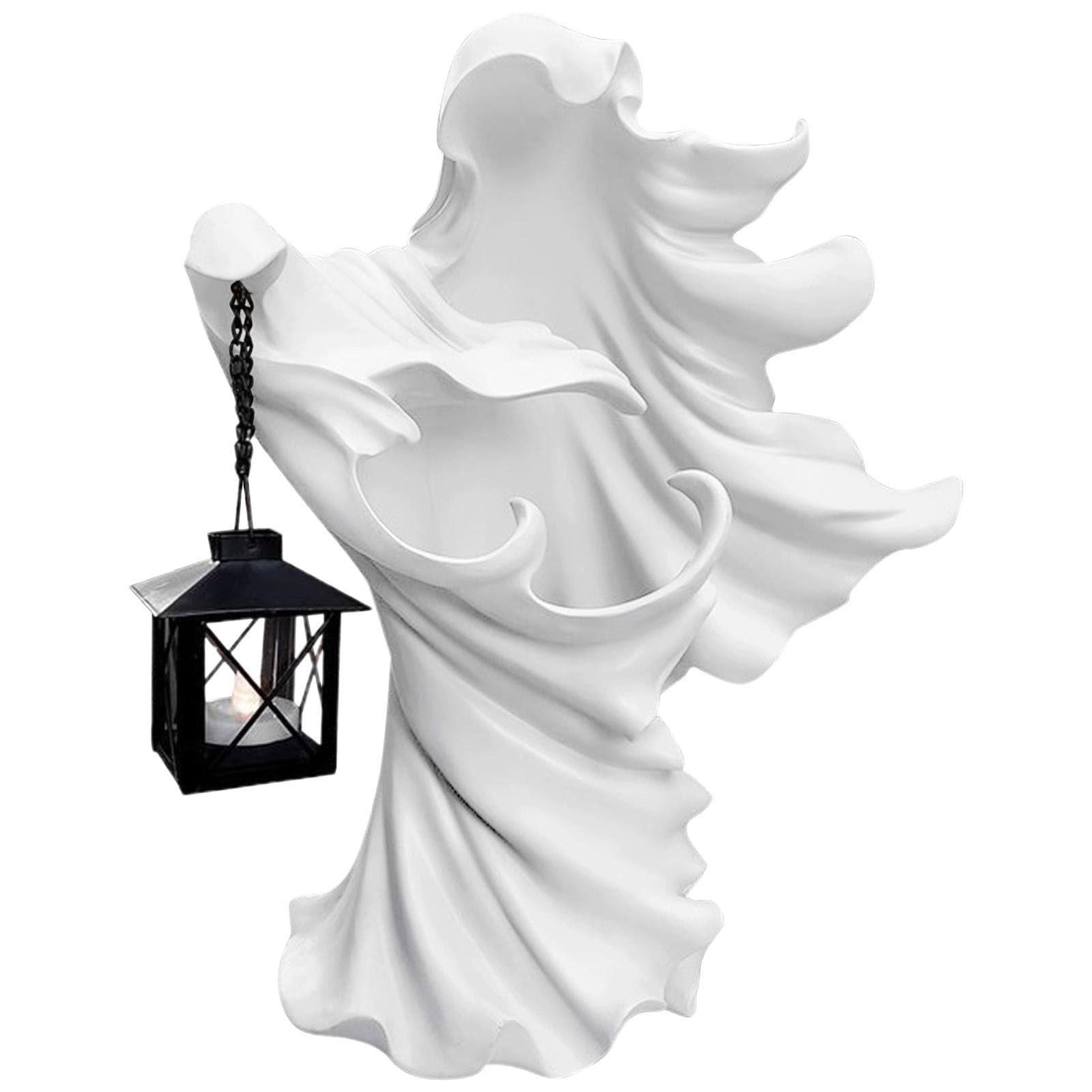 Luxtrada Cracker Barrel Ghost Witch Messenger and Lantern Ghost