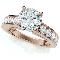 Pompeii Certified 3 Ct Diamond Engagement Ring Cathedral Lab Grown (G/H,VS2-SI1)