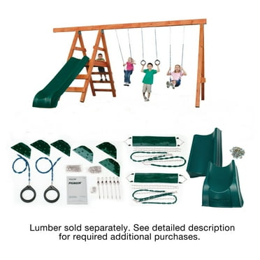 Swing-N-Slide NE 4433-SUM Pioneer Deluxe DIY Play Set Hardware Kit with Slide