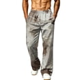 thumbnail image 7 of Havenx Camo Sweat Pants for Men Wide Leg Dry Leaf Print Elastic Waist Sweatpants with Pockets Open Bottom Camouflage Trousers Jogger Gym Workout Hiking Casual Loose Fit Clothes,Earthy Yellow L, 7 of 7