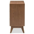 thumbnail image 4 of Baxton Studio Calypso Mid-Century Modern White and Walnut Wood 3-Drawer Storage Chest, 4 of 7