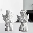thumbnail image 2 of Resins Angelic Figurine Praying Boy Girl Miniature Statue for Home Tabletop Decoration Elegant Spiritual Ornament Gift, 2 of 4