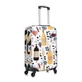 thumbnail image 3 of Easygdp Wine Bottles Glasses Double-Sided Printed Elastic Suitcase Protective Cover,Invisible Zipper, Business Trip Luggage Cases,Washable And Resistant To Falling -Small, 3 of 9