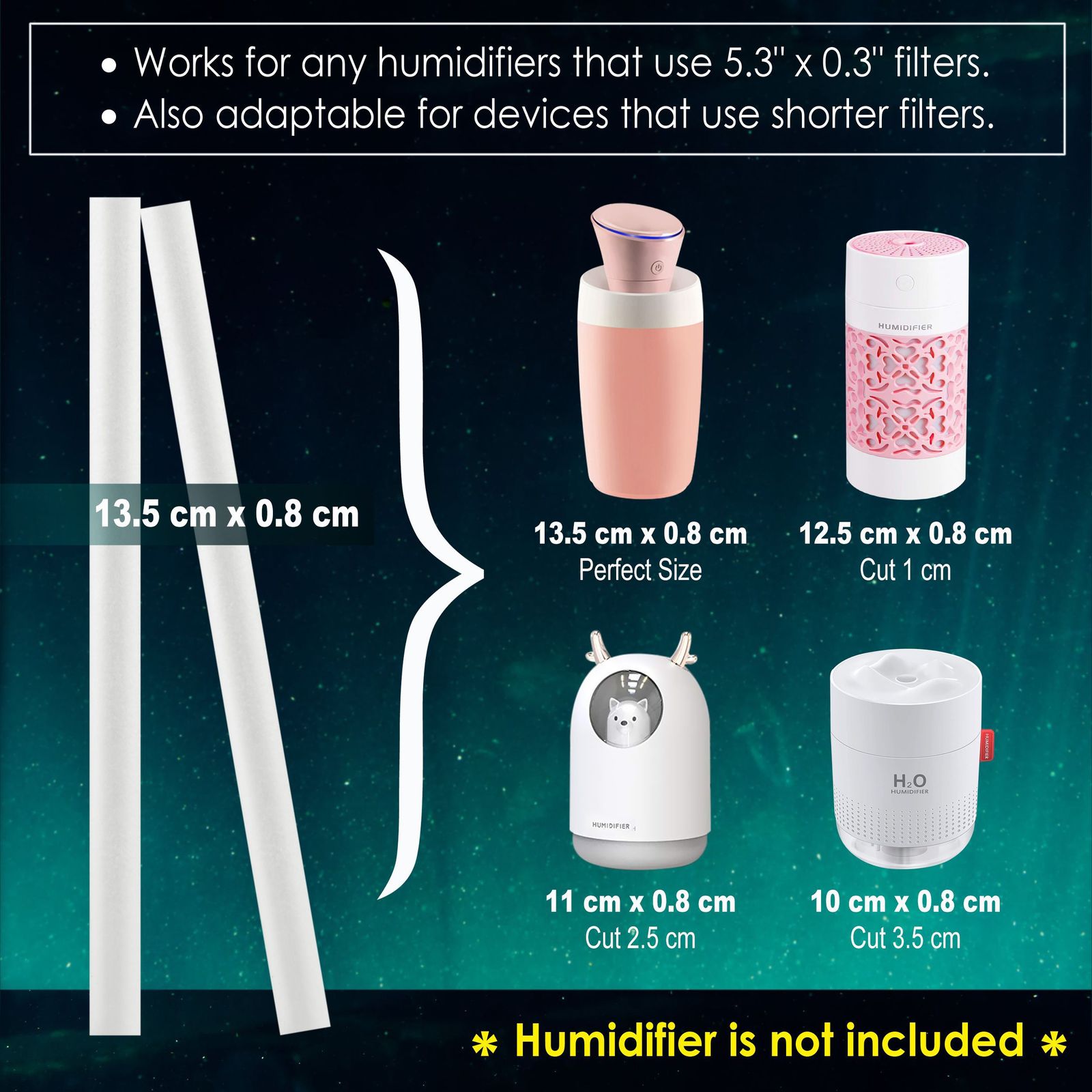 Didad Humidifier Cotton Swabs Humidifier Refill Stick Portable Personal