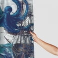 thumbnail image 3 of Orinice  Octopus Shower Curtain Nautical Tentacle Shower Curtain Bathroom Curtain Decor Set with 12 Hooks Waterproof Fabric  36x72, 3 of 7