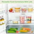 thumbnail image 5 of GPED 16oz Deli Containers with Lids 50 Sets, Food Storage Containers with Lids, Soup Containers with Lids, Stackable Plastic Containers, Meal Prep Containers, Leakproof, Freezer/Dishwasher/Microwave, 5 of 7