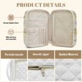 thumbnail image 6 of ZUXONGSY Daisy Rose Print Bible Carrying Case for Women, Sturdy Quilted Bag with Reinforced Handles, Protective Cover for Study and Travel, 6 of 8