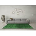 thumbnail image 3 of Ahgly Company Indoor Round Abstract Emerald Green Modern Area Rugs, 4' Round, 3 of 4