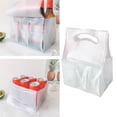 thumbnail image 3 of Bolsa Refrigerada Bolsa De Almacenamiento De Bebidas Frías De Plástico Transparente Impermeable Con Asa Portátil Para Almacenamiento De Bebidas Frías Transporte De Entrega Eigraketly HA013592-00, 3 of 7