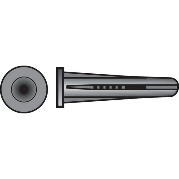 Hillman #6 - #8 Thread x 3/4 In. Blue Conical Plastic Anchor (100 Ct.) 370336