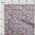 thumbnail image 2 of oneOone Polyester Spandex Purple Fabric Floral Sewing Fabric By The Yard Printed Diy Clothing Sewing Supplies 56 Inch Wide, 2 of 4