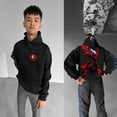 thumbnail image 4 of Anime personality trendy loose hooded pullover sweatshirt, 4 of 6