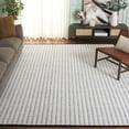 thumbnail image 2 of SAFAVIEH Vermont Sheldon Striped Area Rug, Black/Ivory, 8' x 10', 2 of 11