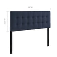 thumbnail image 4 of Modway Emily King Upholstered Polyester Fabric Headboard in Navy, 4 of 8