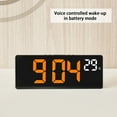 thumbnail image 4 of Gmluru Wall Clock Digital Digital Alarm Clock Simples LED Large Digital Display Fashion Multi-set Alarm Clock Features Desktop Bedside Study Kitchen Clock, 4 of 7