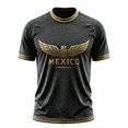 thumbnail image 5 of Zimjoy 2026 Mexico Soccer Jersey for Men World Soccer Game Mexico Team Short Sleeve Mock Crew Neck Football Jersey Shirts Dark Gray M, 5 of 6