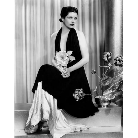 Give Me Your Heart Kay Francis In A Black Crepe And Silver-Cloth Gown By Orry-Kelly 1936 Photo