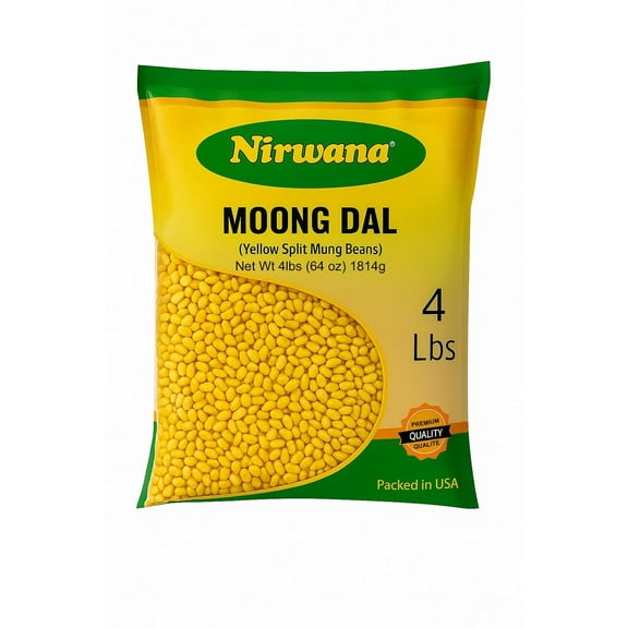 Yellow Split Moong Beans (Moong Dal) – Premium Split Lentils for Cooking, Soups, and Light Meals