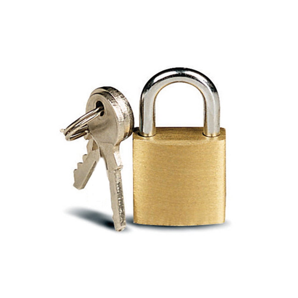 Set of 3 20mm Mini Brass Padlocks Tiny Safety Box Locks Keyed Jewelry 2 Keys 
