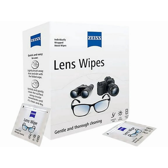 Zeiss Lens Wipes Pre-Moistened Lens Lens Cleaning Wipes Box of 120
