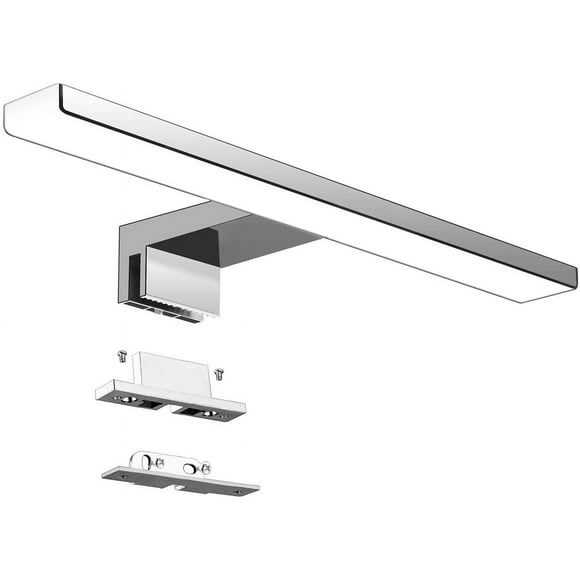Modern LED Rotatable Vanity Light Fixtures Silver Aluminum for Bathroom Wall Light