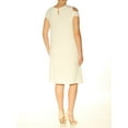 thumbnail image 3 of Max Studio London Womens Eyelet Shift Dress, White, Small, 3 of 3