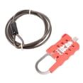 thumbnail image 1 of Cable Lockout, Tagout Cable Lock Adjustable 1.8M  For Industrial Valves, 1 of 8