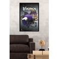 thumbnail image 2 of NFL Minnesota Vikings - Helmet 16 Wall Poster, 22.375" x 34", Framed, 2 of 2