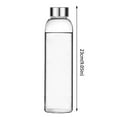 thumbnail image 3 of MOQIN Glass Cups with Lids, 18 oz Clear Glass Bottles, Reusable Refillable Water Bottles for Juicing, Refrigerator,100% Leak Proof, BPA Free, Water Bottle Set of 6, 3 of 8