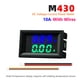 thumbnail image 2 of Hugtrwg DC0-100V Amp Volt Gauge Dual LED Medidor corriente voltaje digital (Azul Verde 10A), 2 of 9