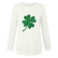 thumbnail image 3 of ameIAEA St Patricks Day Shirt Women Long Sleeve Printed Blouses 2025 Spring Crewneck Tops, 3 of 4