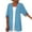 Blue, variant on 3/4 Sleeve Cardigan for Women Lightweight Casual Cotton Linen Cardigans Loose Open Front Thin Jacket Solid Color Beach Coverups Holiday Sales Today Blue L