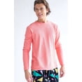 thumbnail image 4 of Ragstock Peach Diagonal Ribbed Long Sleeve T-Shirt, 4 of 4