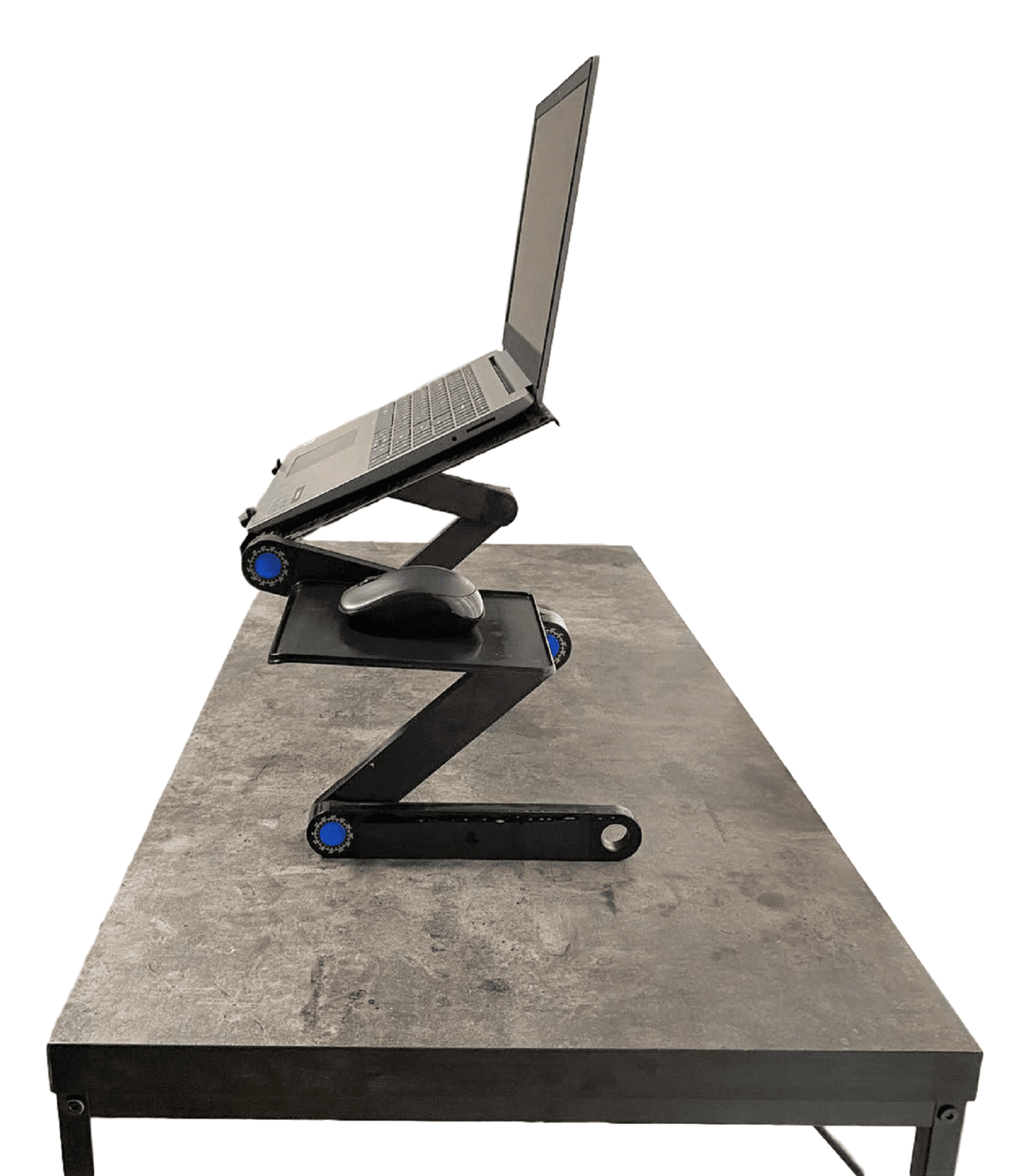 360° Adjustable Laptop Table Stand Lap Sofa Bed Computer Notebook Desk with 2 Built-in Cooling Fans - Portable and Ergonomic Workstation for Ultimate Comfort and Productivity