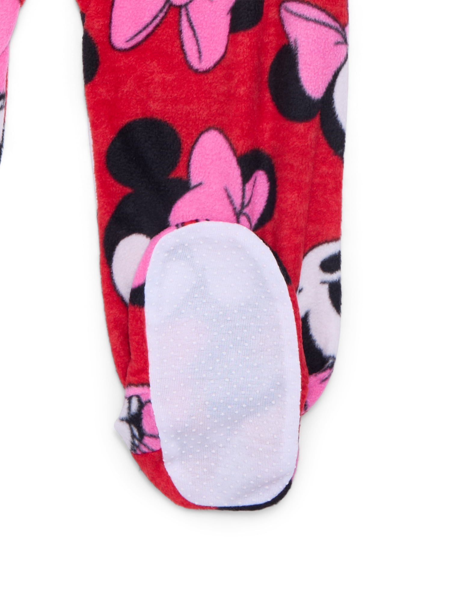 Minnie Mouse Toddler Girls' One Piece Sleeper with Long Sleeves, Sizes 2T-5T