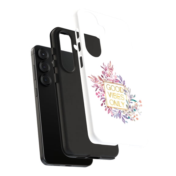 For Samsung Galaxy S20 Plus, Dual-Layer, Good Vibes Only Print, USA