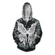 thumbnail image 2 of Sudadera con capucha con estampado 3D de mariposa, águila y lobo para hombre, sudadera con gráfico de demonio animal, sudadera holgada con cremallera, sudaderas cómodas, 2 of 4
