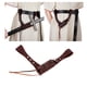 thumbnail image 5 of Cinturón de espada medieval retro de cuero con rana para espadas, soporte para espadas de cuero auténtico. Marrón zurdo, 5 of 8