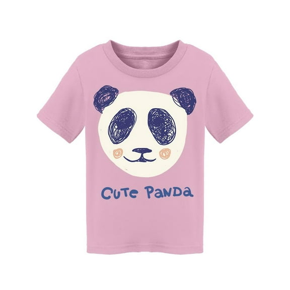 Cute Panda, Scribbled Panda T-Shirt Toddler -Image by Shutterstock,  4 Toddler