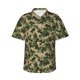 thumbnail image 1 of Fotbe Camouflag Camisa Hawaiana para Hombre Unisex – Camisa Casual de Verano con Botones de Manga Corta de Algodón y Lino,XX-Large, 1 of 7