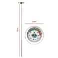 thumbnail image 1 of Stainless Steel Soil Thermometer Long Probe Temperature Gauge Celsius Hay Fahrenheit Planting Meter Test Sensor Composting Garden Accessories, 1 of 7