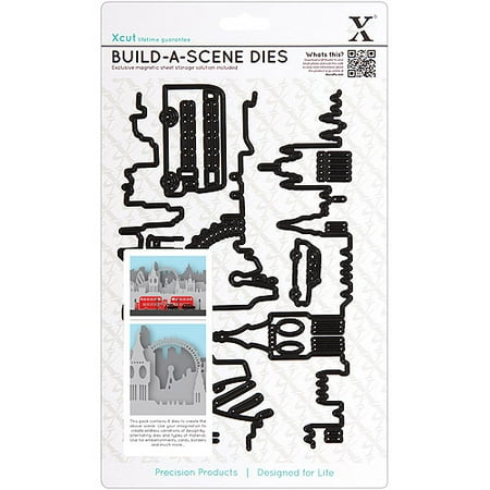Docrafts Xcut Build-A-Scene Dies, 8/pcs, London