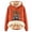 A-Orange2480, variant on XIAOCHA Womens Highland Cow Animal Print Hoodie Relaxed Fit Fall Daily Long Sleeve Hoodies