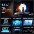 thumbnail image 6 of OSCAL 2026 13.4" AI Tablet, Android 16, 24GB RAM 256GB ROM, 1TB Expand, T7280 Octa-Core CPU, 8+16MP Camera, 8300mAh, 5G Wifi, Gemini Al Tablet with Keyboard & Mouse, Black, 6 of 11