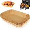 thumbnail image 3 of Hicess 100Pcs Fryer Liners for Ninja Parchment Papers Disposable Rectangle Heat-Resistant Non-Stick Baking Papers Kitchen Supply, 3 of 8